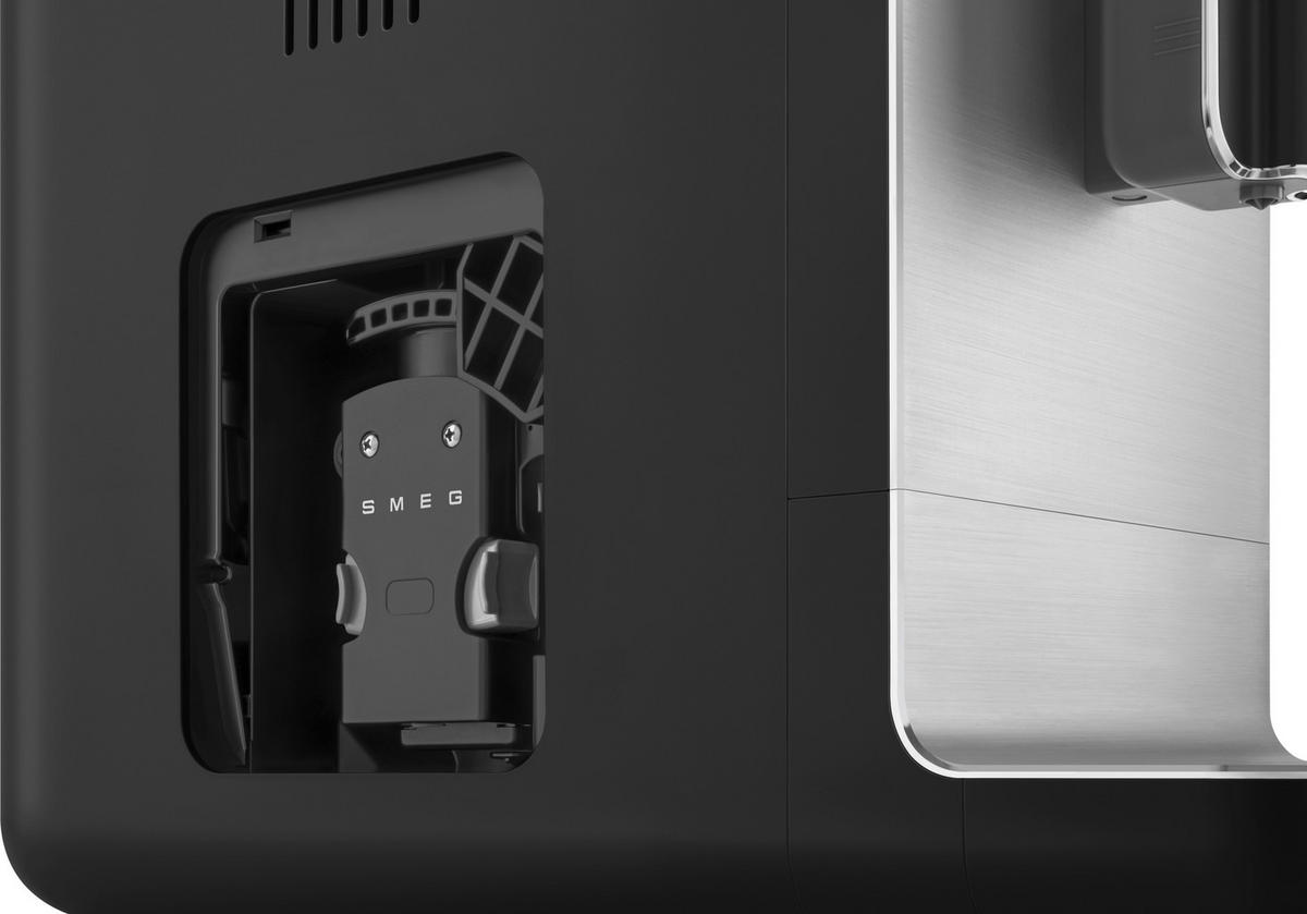 KAFFEEVOLLAUTOMAT 50'S STYLE  - Edelstahlfarben/Schwarz, Basics, Kunststoff/Metall (18/33,6/43,3cm) - SMEG