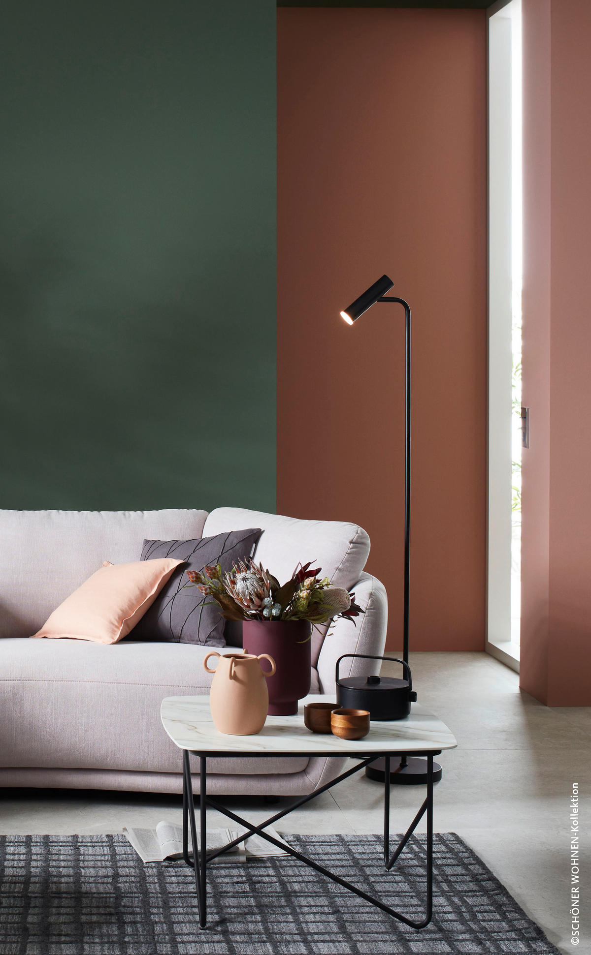 LED-STEHLEUCHTE 23/154 cm    - Schwarz, Design, Metall (23/154cm) - Schöner Wohnen