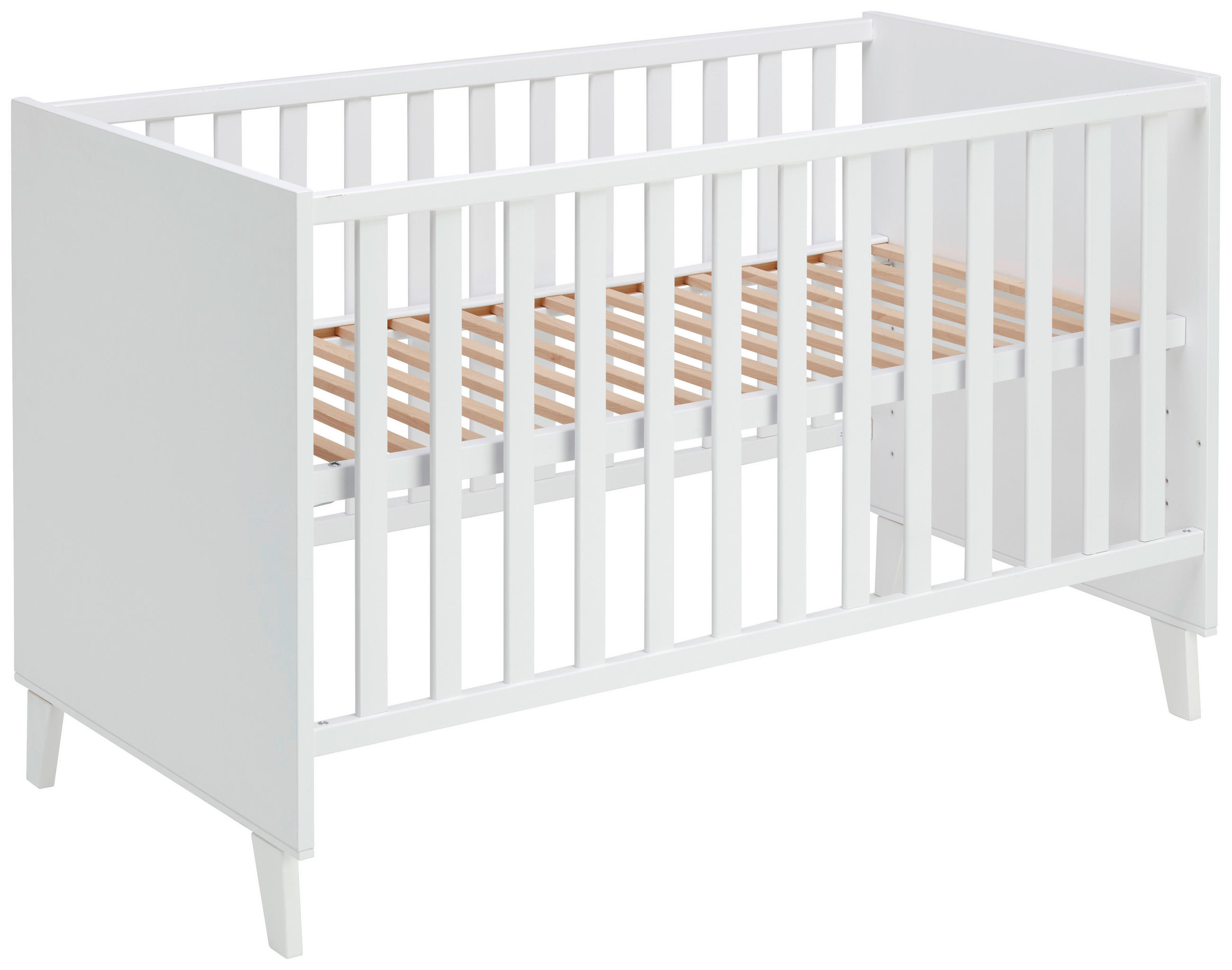 GITTERBETT Michi  143,4/78,9/76,6 cm   - Weiß, Trend, Holz/Holzwerkstoff (143,4/78,9/76,6cm) - My Baby Lou