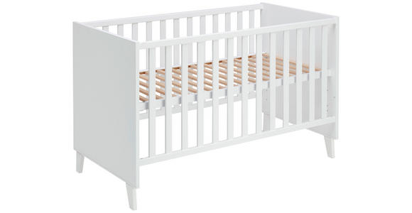 GITTERBETT Michi  143,4/78,9/76,6 cm   - Weiß, Trend, Holz/Holzwerkstoff (143,4/78,9/76,6cm) - My Baby Lou