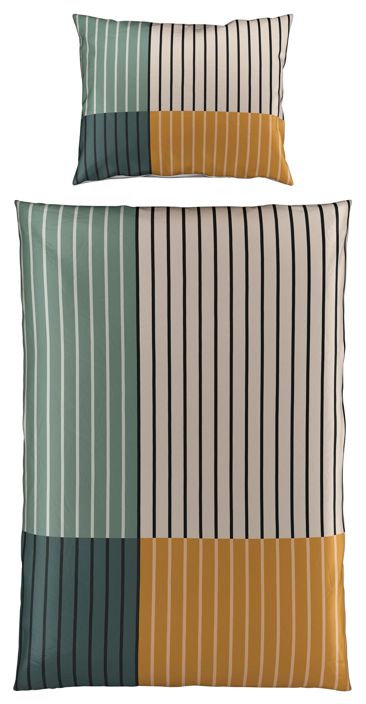 OBOJESTRANSKA POSTELJNINA HARMONY 140/220 cm saten večbarvno  - večbarvno, Konvencionalno, tekstil (140/220cm) - Esposa