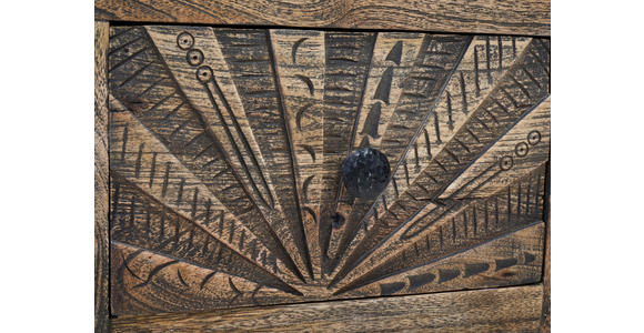 SIDEBOARD in 160/86/40 cm - Schwarz/Naturfarben, LIFESTYLE, Holz/Metall (160/86/40cm) - Landscape