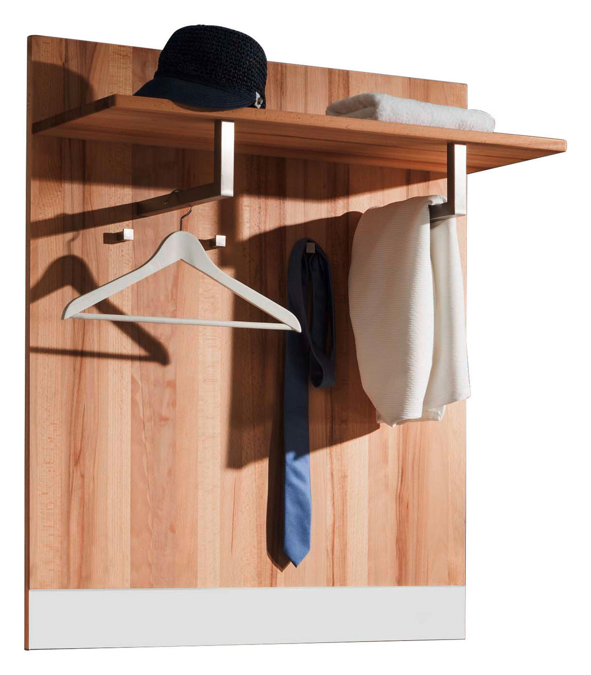 GARDEROBENPANEEL  in 88/106/33 cm  - Buchefarben/Weiß, MODERN, Glas/Holz (88/106/33cm) - Linea Natura