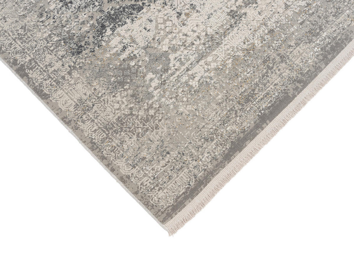 WEBTEPPICH 160/230 cm Apollo Grau, Hellgrau, Dunkelgrau  - Dunkelgrau/Hellgrau, Design, Textil (160/230cm) - Musterring
