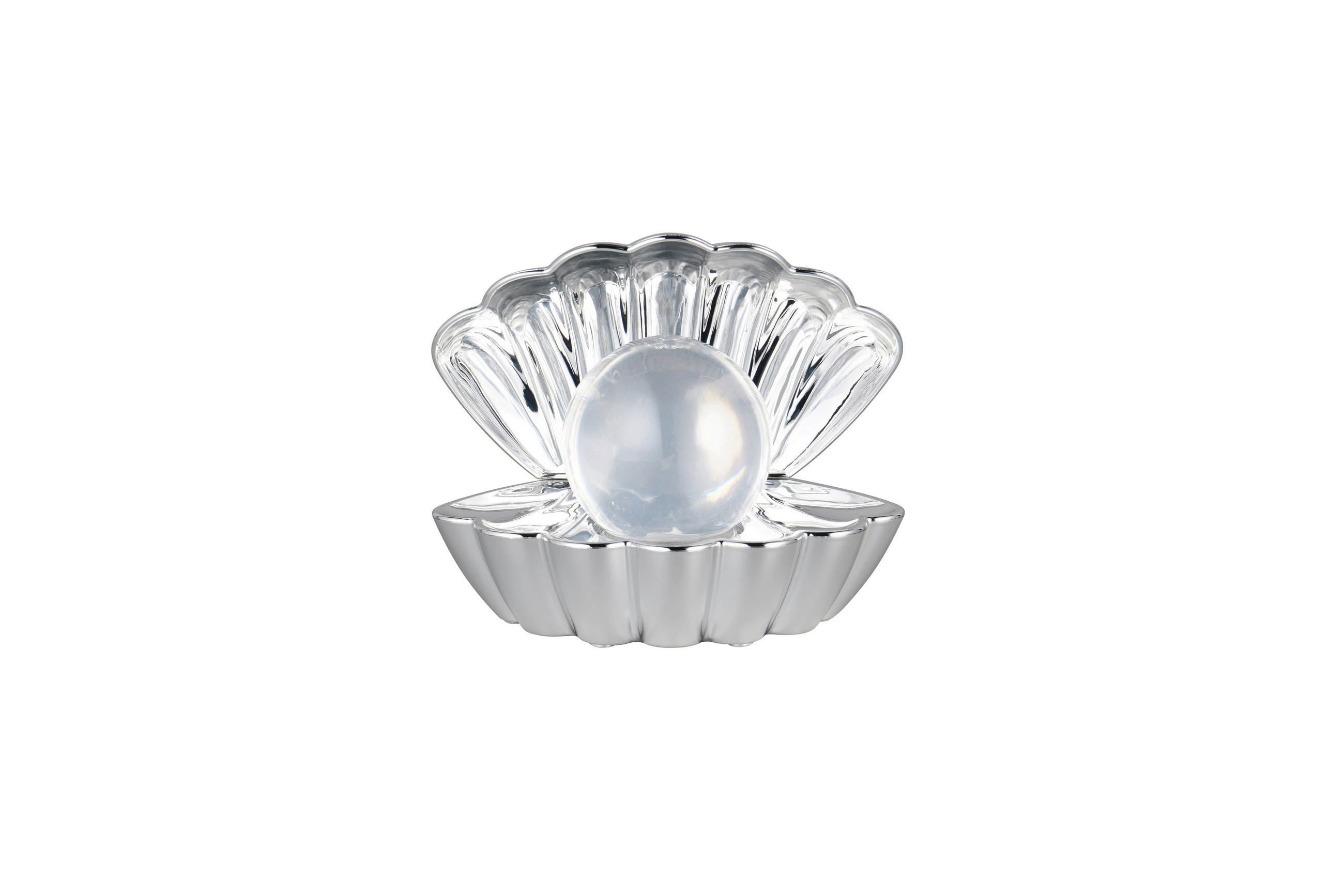 LED-TISCHLEUCHTE - Chromfarben/Transparent, Trend, Kunststoff (17,5/15/12,5cm)