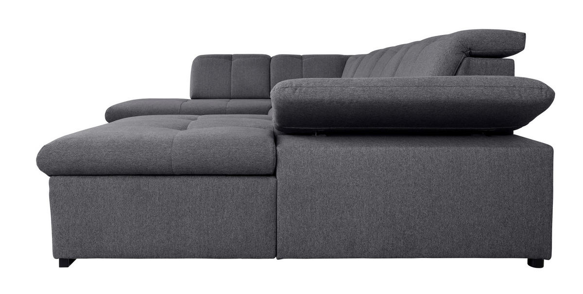 WOHNLANDSCHAFT - Dunkelgrau/Beige, Design, Textil/Metall (215/328/173cm) - MID.YOU