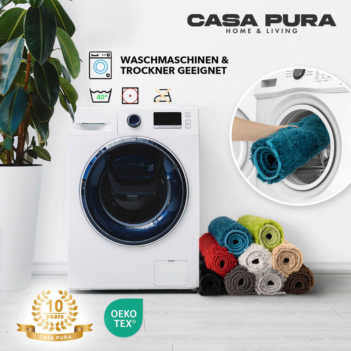 BADEMATTE SKY Hellgrün 70/120 cm  - Hellgrün, Basics, Kunststoff/Textil (70/120cm) - Floordirekt