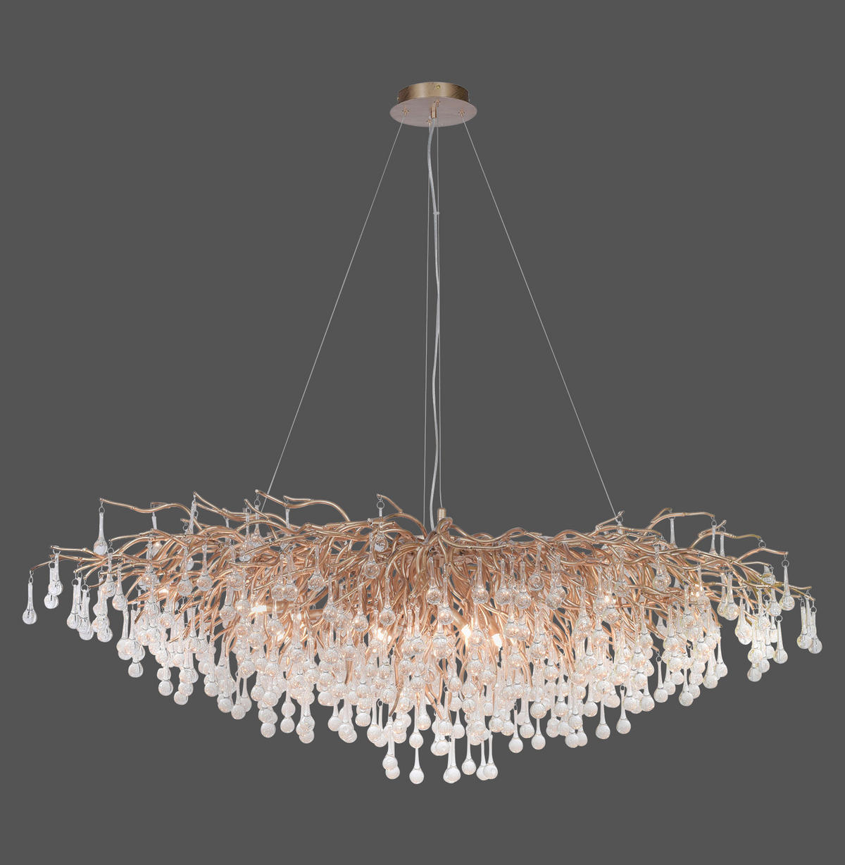 CANDELABRU - alămiu, Lifestyle, sticlă/metal (150/75/250cm)