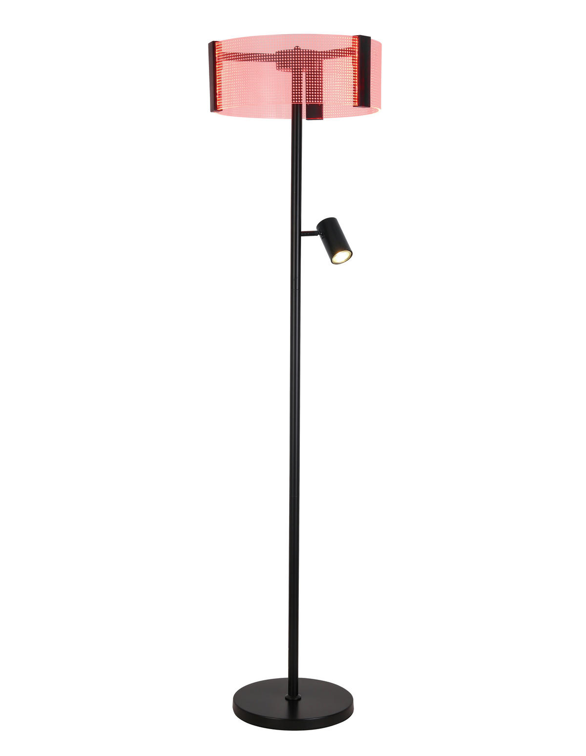LED-STEHLEUCHTE 40/159 cm   - Transparent/Schwarz, Design, Kunststoff/Metall (40/159cm) - Novel