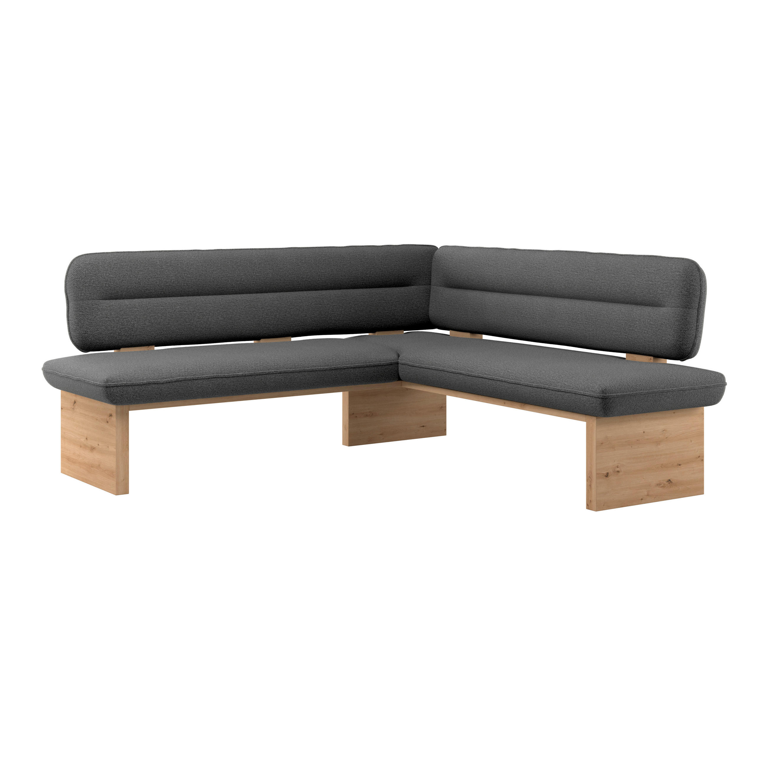 P & B Eckbank Schwarz 192x170 cm