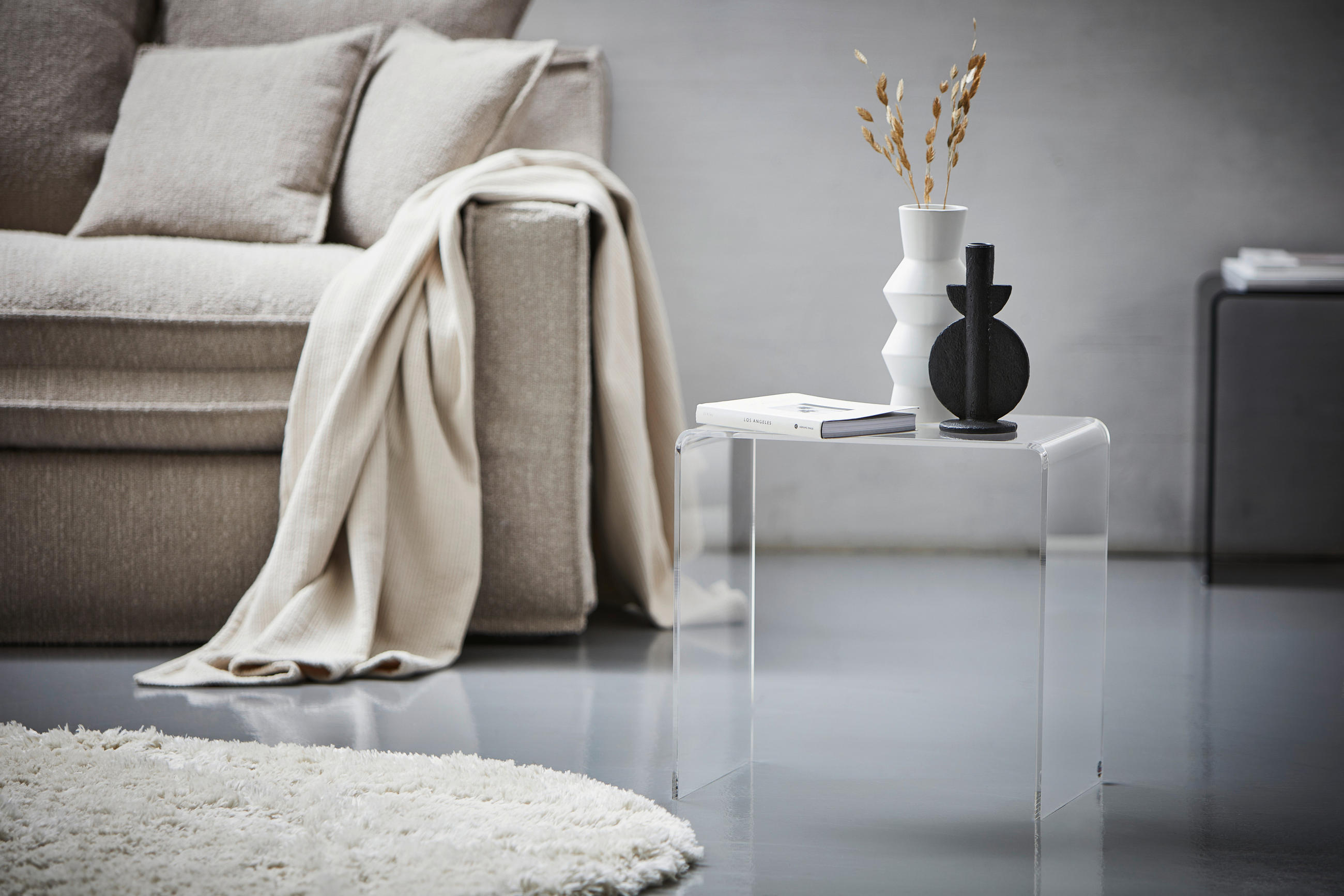 BEISTELLTISCH 44/29,5/42,5 cm Klar - Klar, Design, Kunststoff (44/29,5/42,5cm)