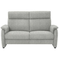 2,5-SITZER  in Flachgewebe Silberfarben  - Silberfarben/Schwarz, KONVENTIONELL, Textil/Metall (178/107/97cm) - Pure Home Comfort