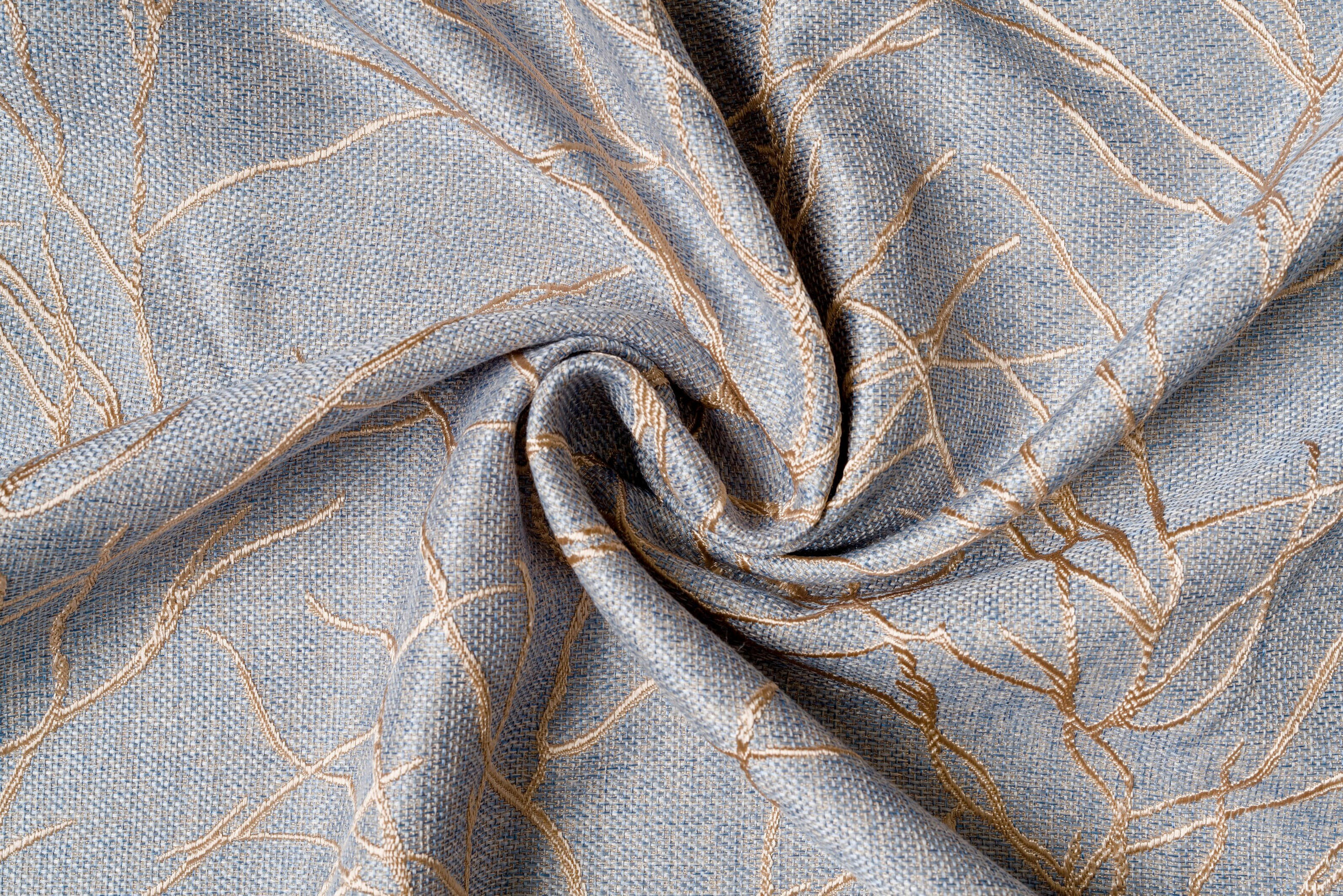 MATERIAL PERDELE ȘI DRAPERII obscuritate  - auriu/gri, Basics, textil (45/140cm)