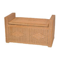 SITZBANK Honig Rattan  - Honig, KONVENTIONELL, Holz (45/90/51cm) - MID.YOU