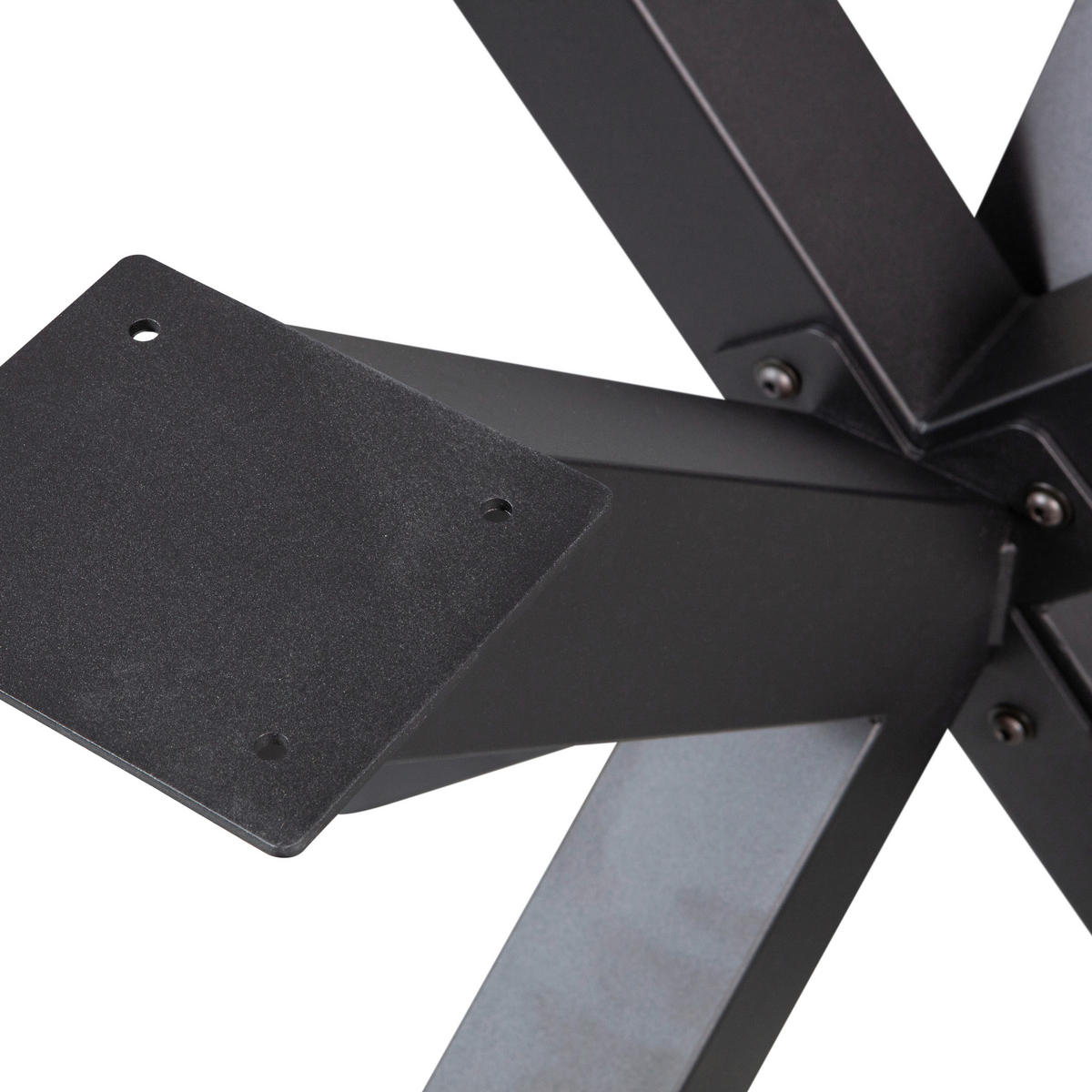 TISCHGESTELL in Metall   - Schwarz, MODERN, Metall (159/72/77cm) - Livetastic