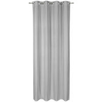 Perdea Cu Inele Tip Capsă opac  - argintiu, Konventionell, textil (140/245cm) - Esposa
