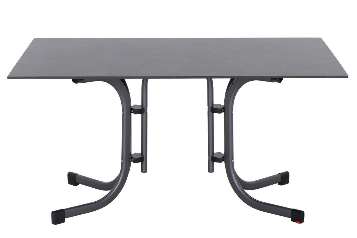 GARTENGARNITUR 5-teilig Stahl 5-teilig  - Anthrazit, Basics, Kunststoff/Metall (57/80/56cm) - Siena Garden