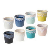 ESPRESSOTASSEN SET 80ML Grespresso 8-teilig  - Multicolor, Basics, Keramik - Costa Nova