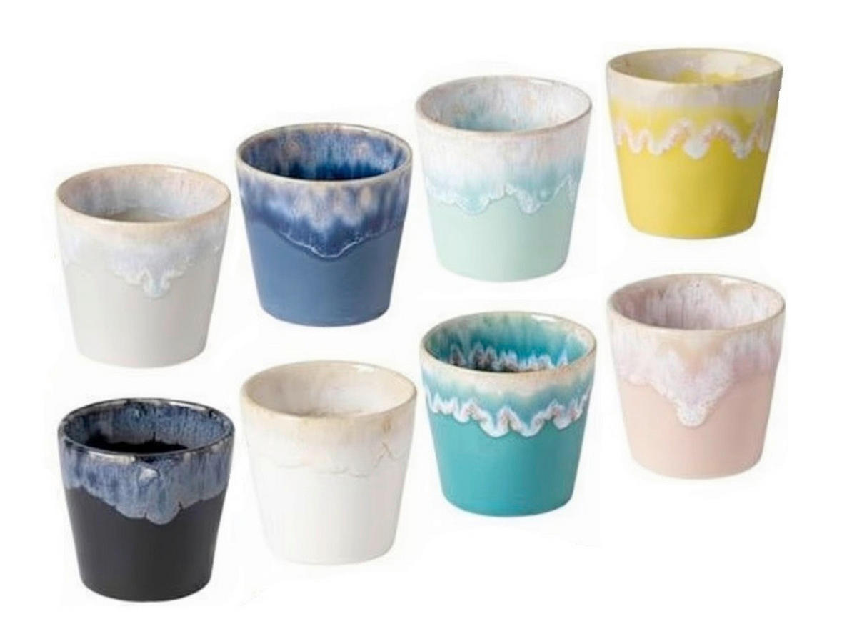 ESPRESSOTASSEN SET 80ML Grespresso 8-teilig  - Multicolor, Basics, Keramik - Costa Nova