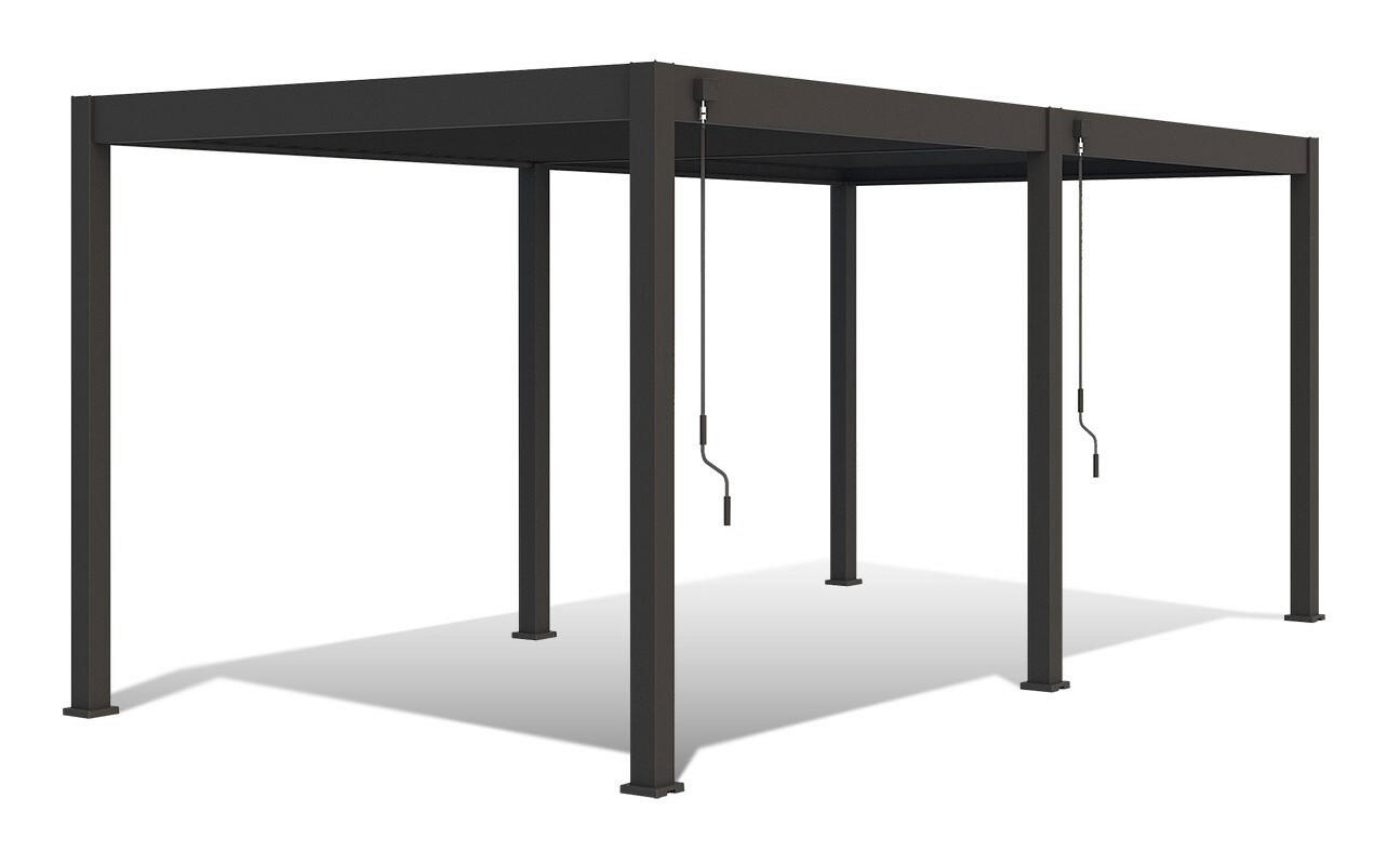 PERGOLA - Anthrazit, Basics, Metall (600/255/300cm) - Gardenson