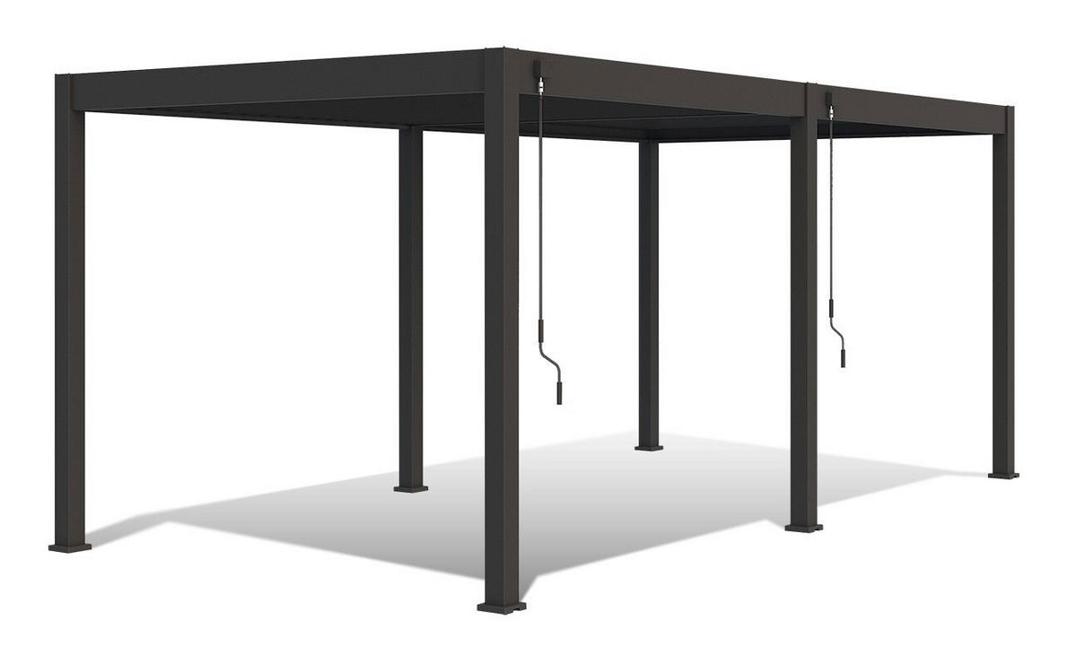PERGOLA - Anthrazit, Basics, Metall (530/255/360cm) - Gardenson