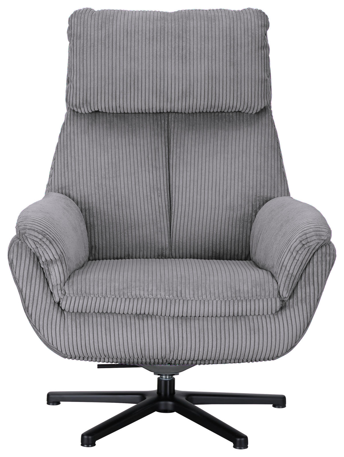 RELAXSESSEL Cord    - Anthrazit/Schwarz, Design, Textil/Metall (79/108/89cm)