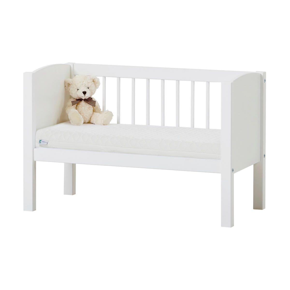 BABYMATRATZE Komfortschaumkern 80/40/7 cm  - Weiß, Basics, Textil (80/40/7cm) - Hoppekids