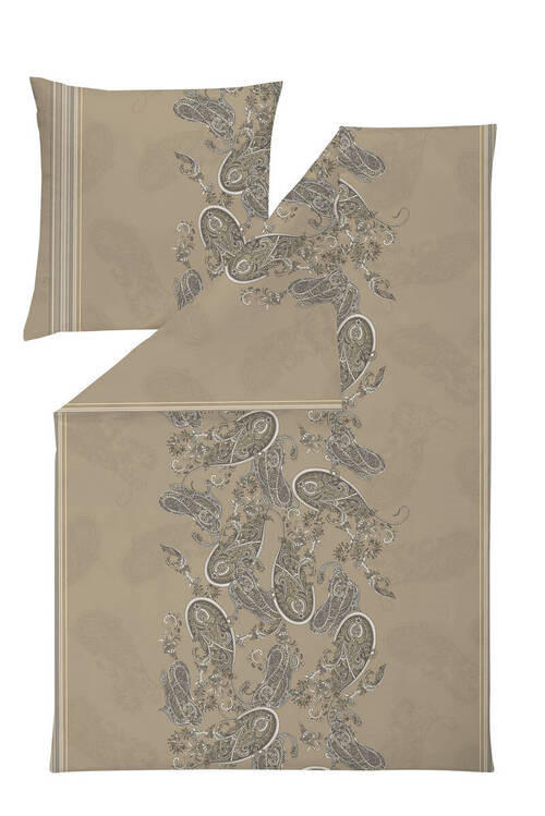 BETTWÄSCHE 135/200 cm ATELIER Interlock-Jersey  - Beige, Design, Textil (135/200cm) - Estella