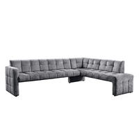 KLUPA KUTNA  antracit  drvo, tekstil, drvni materijal      - crna/antracit, Moderno, drvni materijal/drvo (265/197cm) - Livetastic
