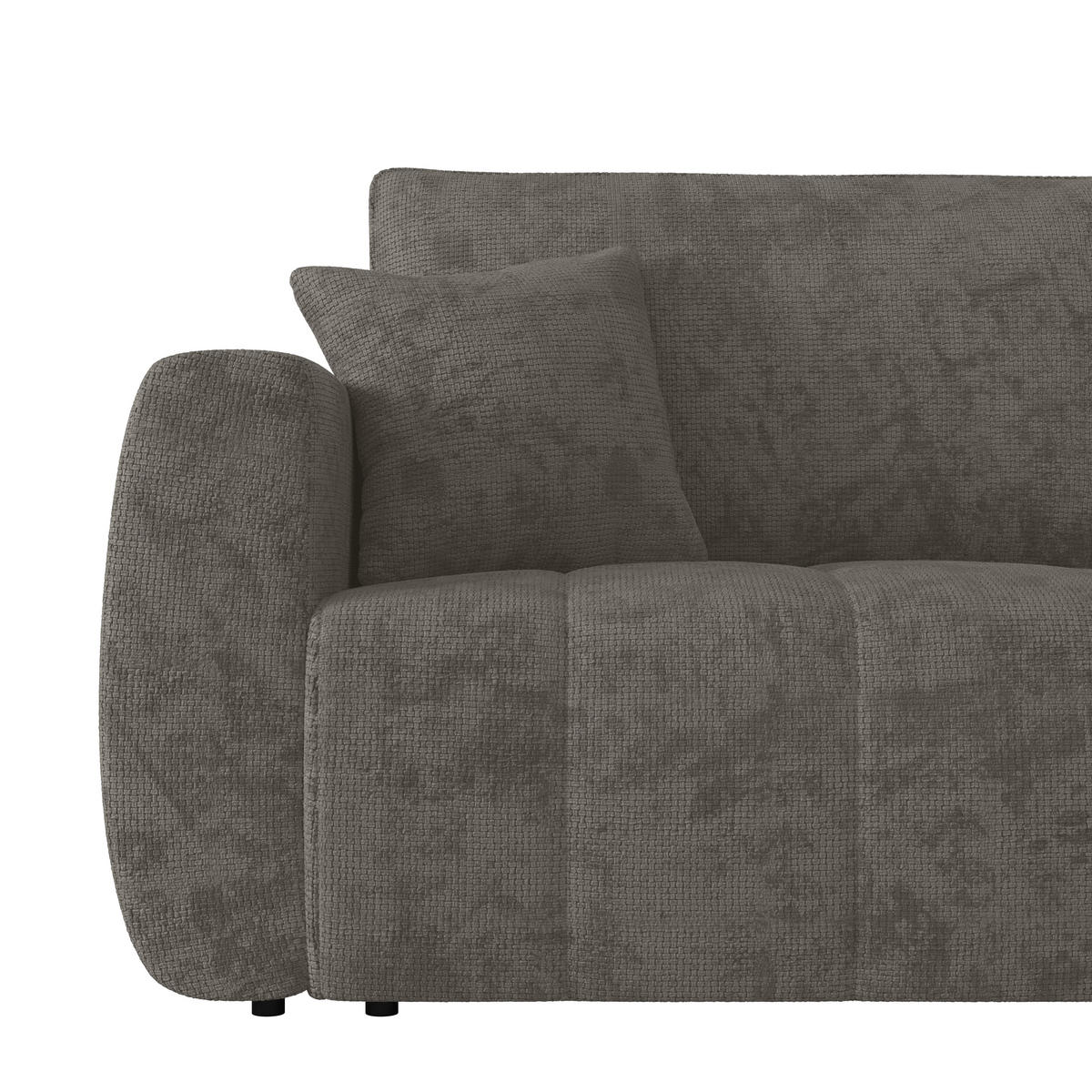SCHLAFSOFA  mit Stoffauswahl Webstoff Anthrazit  - Anthrazit/Schwarz, MODERN, Holz/Textil (245/74-90/104cm) - MID.YOU