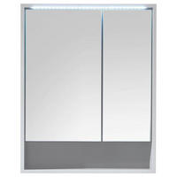 SPIEGELSCHRANK 60/75/20 cm  - Weiß, MODERN, Glas/Holzwerkstoff (60/75/20cm) - MID.YOU