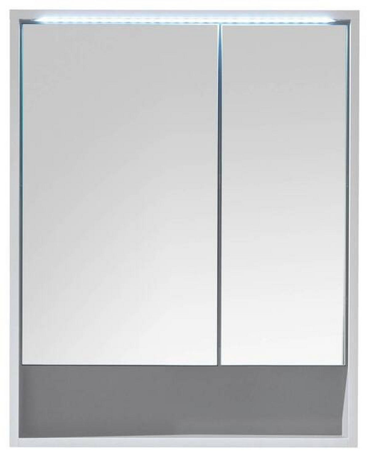 SPIEGELSCHRANK 60/75/20 cm  - Weiß, MODERN, Glas/Holzwerkstoff (60/75/20cm) - MID.YOU