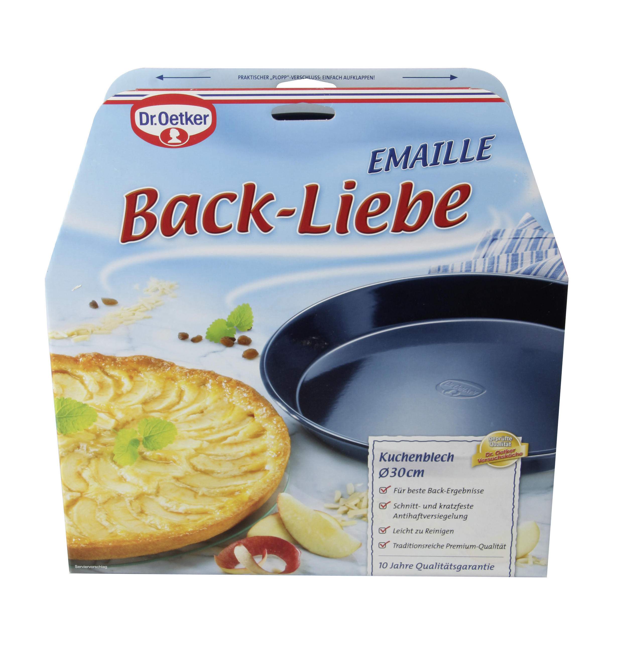 BACKFORM - Blau, Basics, Metall (30/4cm) - Dr.Oetker