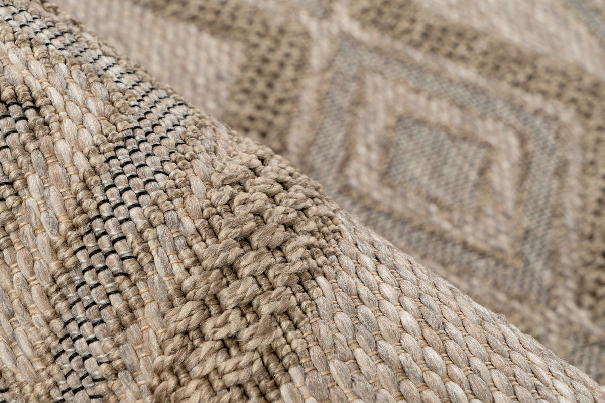 FLACHWEBETEPPICH 160/230 cm Naturfarben rechteckig  - Naturfarben, Basics, Textil (160/230cm) - Kayoom