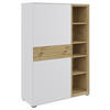 HIGHBOARD 95,5/140,2/38 cm  - Weiss/Eichefarben, Modern, Holz/Holzwerkstoff (95,5/140,2/38cm) - Hom`in