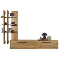 WOHNWAND  in Bronzefarben, Wildeiche  256,7/206,6/37,1 cm  - Wildeiche/Bronzefarben, Natur, Holz/Metall (256,7/206,6/37,1cm) - Valnatura