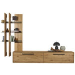 WOHNWAND  in Bronzefarben, Wildeiche  256,7/206,6/37,1 cm  - Wildeiche/Bronzefarben, Natur, Holz/Metall (256,7/206,6/37,1cm) - Valnatura