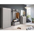 GARDEROBE 5-teilig  in 266/200/38 cm  - Beige/Schwarz, KONVENTIONELL, Glas/Holzwerkstoff (266/200/38cm) - Voleo