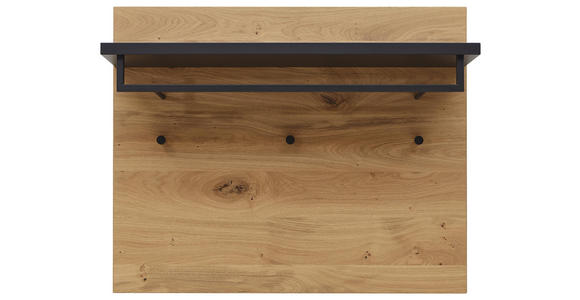 GARDEROBENPANEEL 80/65/27 cm - Eichefarben/Anthrazit, Design, Holz/Metall (80/65/27cm) - Dieter Knoll