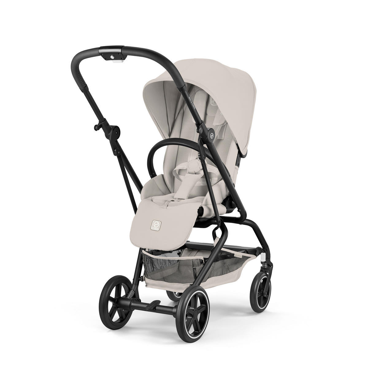 BUGGY EEZY S TWIST+ 2 BLK  - Hellgrau/Schwarz, Basics, Kunststoff/Textil (80,5/45/105cm) - cybex GOLD