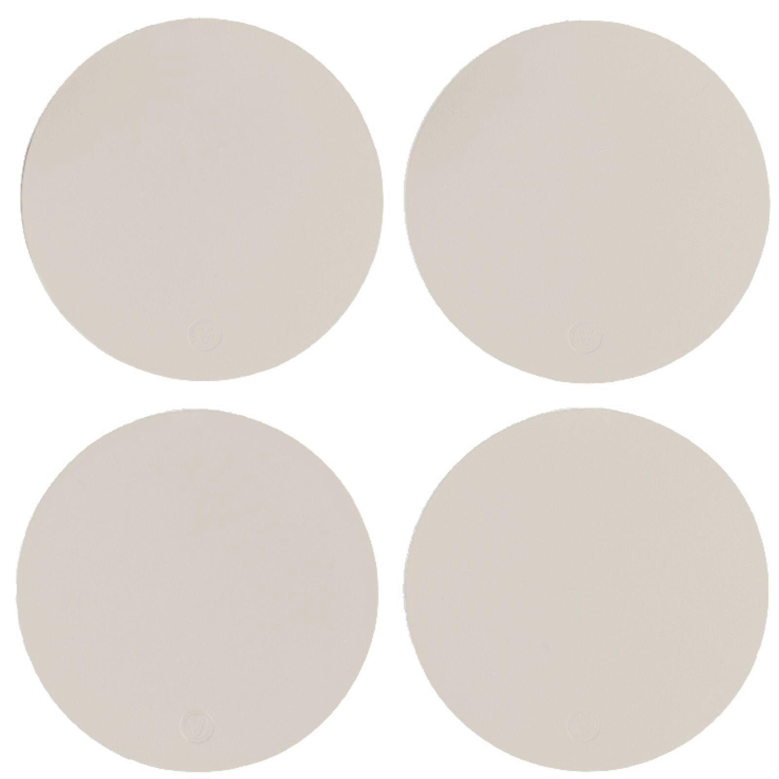 GLASUNTERSETZER  - Beigebraun, Basics, Leder (11/11cm)