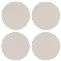 GLASUNTERSETZER  - Beigebraun, Basics, Leder (11/11cm)