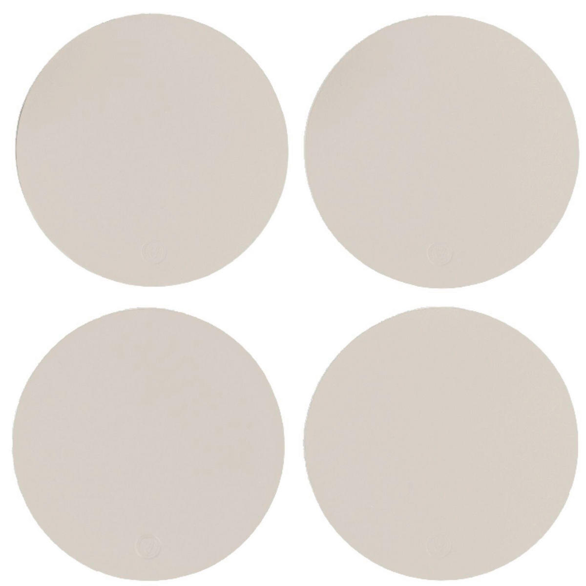 GLASUNTERSETZER  - Beigebraun, Basics, Leder (11/11cm)