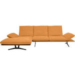 ECKSOFA  in Flachgewebe Currygelb  159/314 cm  - Currygelb/Schwarz, Design, Holz/Textil (159/314cm) - Dieter Knoll