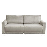 Colțar, lemn, plastic, textil, bej - bej/negru, Design, plastic/lemn (233/95/165cm) - Carryhome