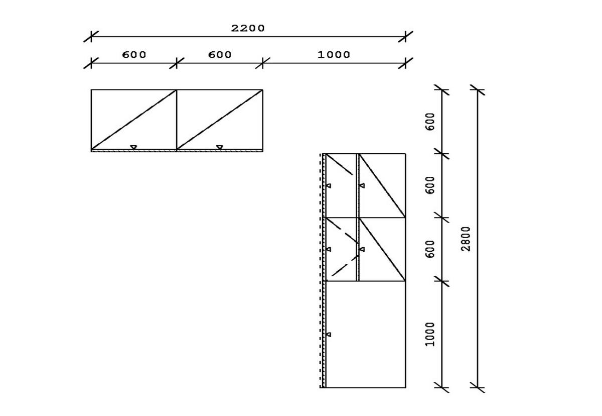 KÜCHENBLOCK  in  - Dunkelgrau/Schwarz, Design, Holzwerkstoff/Metall (220/120cm) - Xora
