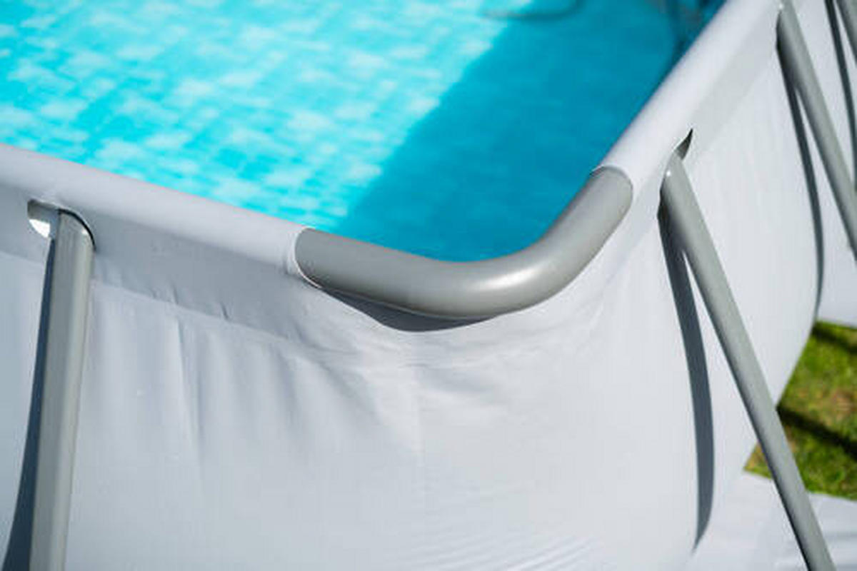 POOL-SET PGP4130739E-AN 200/100/400 cm  - Anthrazit, KONVENTIONELL, Kunststoff/Metall (200/100/400cm) - Ambia Garden