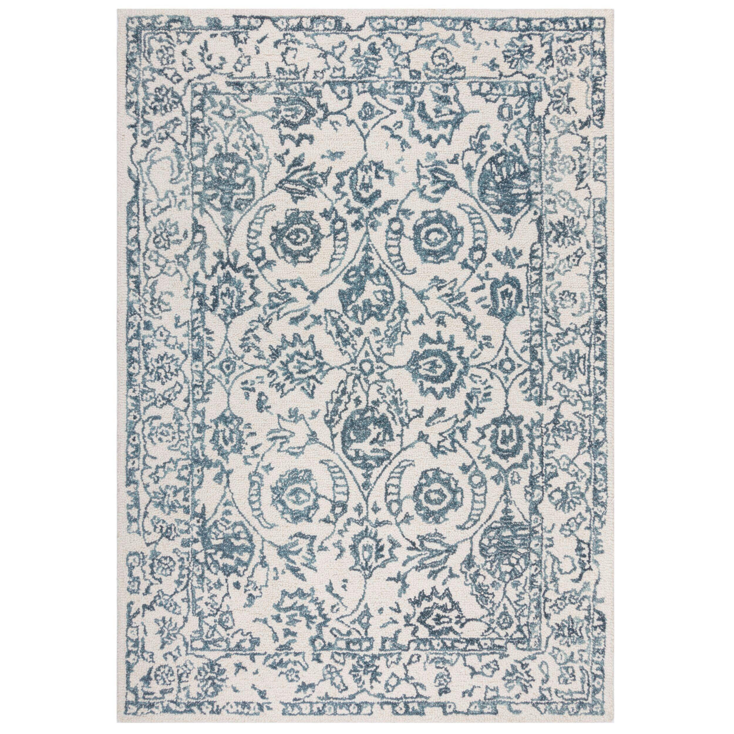 Flair Rugs Wollteppich Wool Loop Weiß 160x230 cm