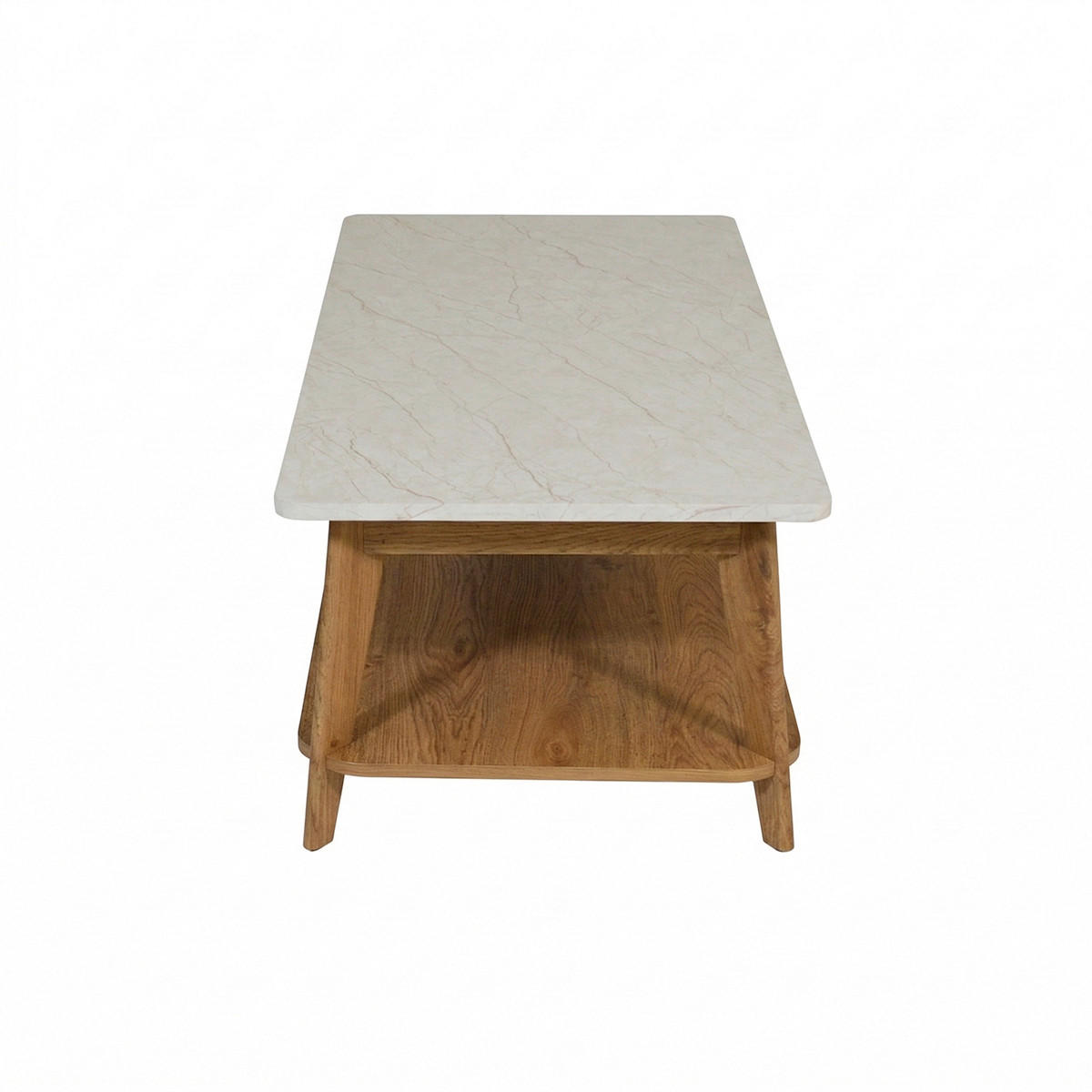 COUCHTISCH in Holzwerkstoff 110/55/39,7 cm  - Eichefarben/Weiß, MODERN, Holzwerkstoff (110/55/39,7cm) - MID.YOU