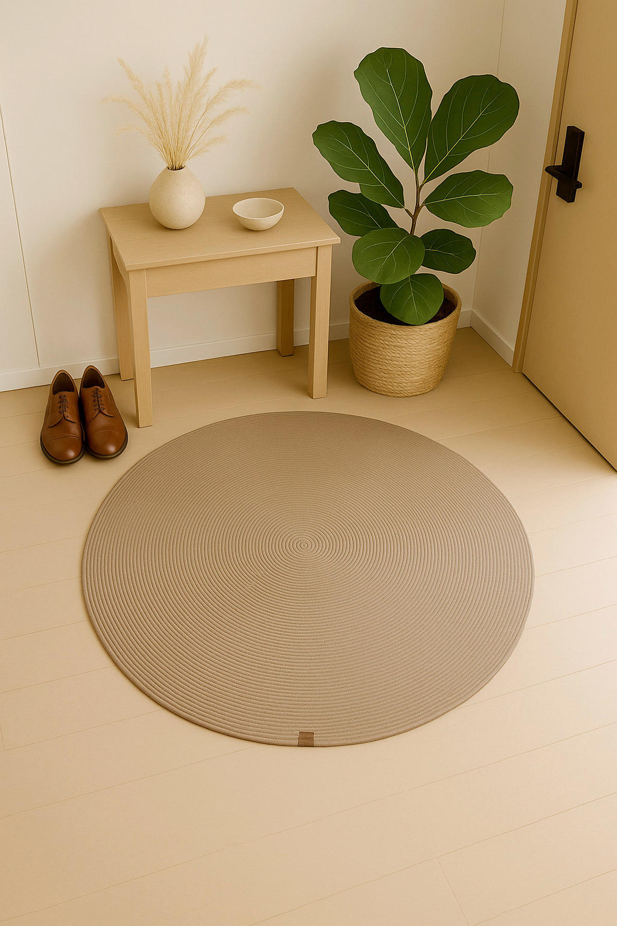 WEBTEPPICH 120 cm Paris Beige rund  - Beige, Basics, Textil (120cm) - Astra